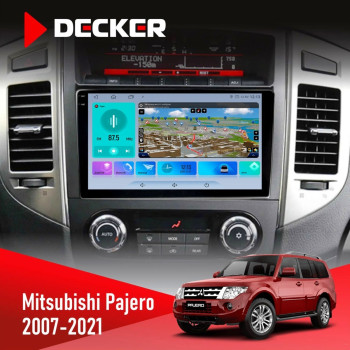 Штатная магнитола Mitsubishi Pajero 2007-2021 Rockford Acoustic Decker D9-009 4x64 DSP 4G 2k