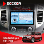 Штатная магнитола Mitsubishi Pajero 2007-2021 Rockford Acoustic Decker D9-010 6x128 DSP 4G 2K