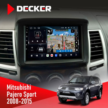 Штатная магнитола Mitsubishi Pajero 2007-2021 Rockford Acoustic Decker D9-011 4x64 DSP 4G 360