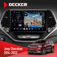 Штатная магнитола Jeep Cherokee 2014-2023 Decker D10-011 4x64 DSP 4G 360