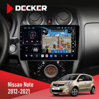 Штатная магнитола Nissan Note 2012-2021 Decker D10-011 4x64 DSP 4G 360