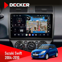 Штатна магнітола Suzuki Swift 2004-2010 Decker D10-011 4x64 DSP 4G 360