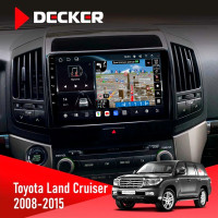 Штатная магнитола Toyota Land Cruiser (200) 2008-2015 Decker D10-011 4x64 DSP 4G 360