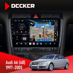 Штатная магнитола Audi A6 (4B) 1997-2005 Decker D9-011 4x64 DSP 4G 360