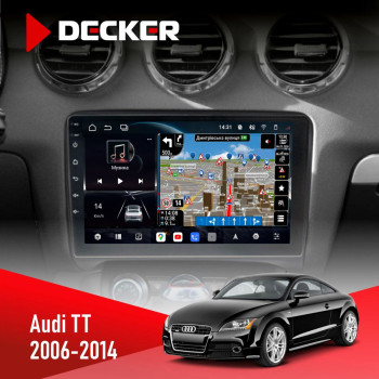 Штатная магнитола Audi TT 2006-2014 Decker D9-011 4x64 DSP 4G 360