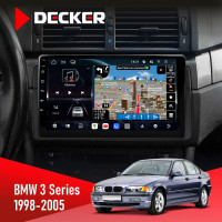 Штатна магнітола BMW 3 Series (E46) 1998-2005 Радіо модуль Decker D9-011 4x64 DSP 4G 360