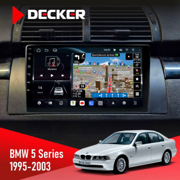 Штатная магнитола BMW 5 Series (E39) 1995-2003 Decker D9-011 4x64 DSP 4G 360