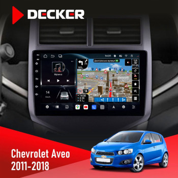 Штатна магнітола Chevrolet Aveo 2011-2018 Decker D9-011 4x64 DSP 4G 360