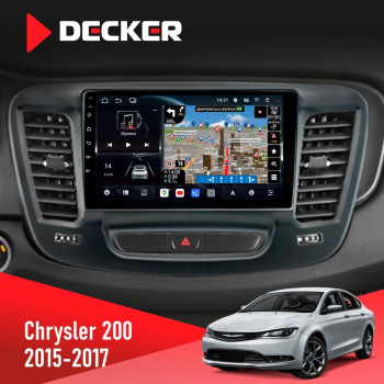 Штатная магнитола Chrysler 200 2015-2017 Decker D9-011 4x64 DSP 4G 360