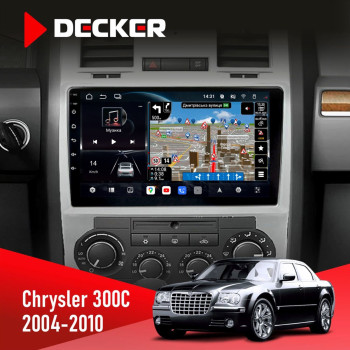 Штатная магнитола Chrysler 300C 2004-2010 Decker D9-011 4x64 DSP 4G 360