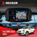 Штатная магнитола Fiat 500 (312) 2007-2015 Decker D9-011 4x64 DSP 4G 360