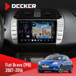 Штатная магнитола Fiat 500X (334) 2015  Decker D9-011 4x64 DSP 4G 360