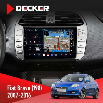 Штатная магнитола Fiat 500X (334) 2015  Decker D9-011 4x64 DSP 4G 360