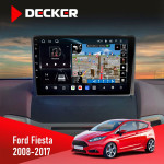 Штатная магнитола Ford Fiesta 2006-2008 Decker D9-011 4x64 DSP 4G 360