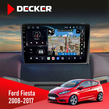 Штатная магнитола Ford Fiesta 2006-2008 Decker D9-011 4x64 DSP 4G 360