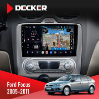 Штатная магнитола Ford Focus 2 2005-2011 Black Decker D9-011 4x64 DSP 4G 360
