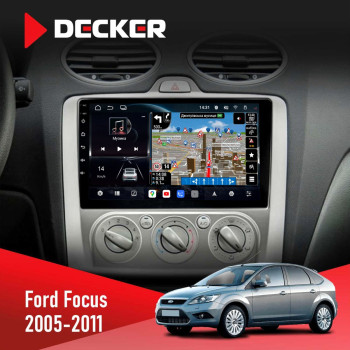 Штатная магнитола Ford Focus 2 2005-2011 Decker D9-011 4x64 DSP 4G 360