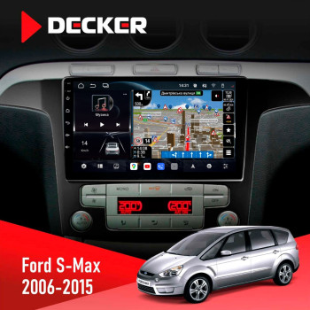 Штатная магнитола Ford S-Max 2006-2015 Decker D9-011 4x64 DSP 4G 360