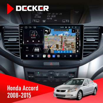 Штатная магнитола Honda Accord 8 2008-2015 Decker D9-011 4x64 DSP 4G 360
