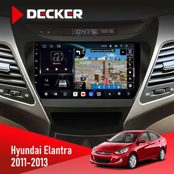 Штатная магнитола Hyundai Elantra 2006-2010 Decker D9-011 4x64 DSP 4G 360
