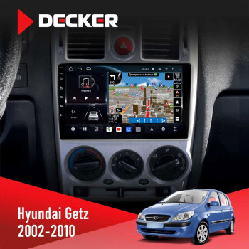 Штатна магнітола Hyundai Getz 2002-2010 Decker D9-011 4x64 DSP 4G 360