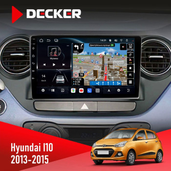 Штатна магнітола Hyundai I10 2008-2013 Decker D9-011 4x64 DSP 4G 360