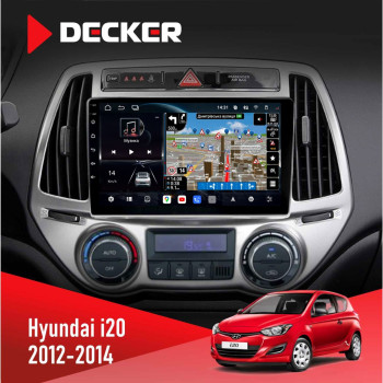 Штатна магнітола Hyundai I20 2009-2012 Climate Decker D9-011 4x64 DSP 4G 360
