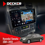 Штатная магнитола Hyundai Santa Fe 2012-2018 CAN Decker D9-011 4x64 DSP 4G 360