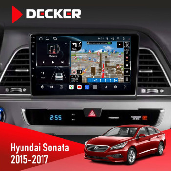 Штатна магнітола Hyundai Sonata 2008-2010 Climate Decker D9-011 4x64 DSP 4G 360
