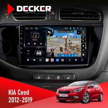Штатная магнитола KIA Ceed 2007-2009 Decker D9-011 4x64 DSP 4G 360