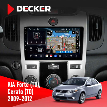Штатна магнітола KIA Cerato (TD) 2009-2012 Decker D9-011 4x64 DSP 4G 360