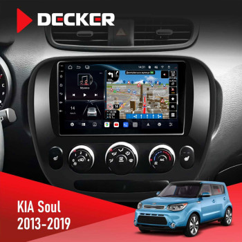 Штатна магнітола KIA Soul 2013-2019 Decker D9-011 4x64 DSP 4G 360