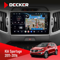 Штатная магнитола KIA Sportage 2008-2010 Climate Decker D9-011 4x64 DSP 4G 360