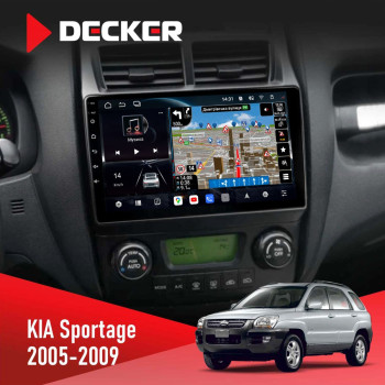 Штатная магнитола KIA Sportage 2008-2010 Decker D9-011 4x64 DSP 4G 360