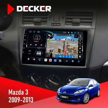 Штатна магнітола Mazda 3 2004-2008 Decker D9-011 4x64 DSP 4G 360
