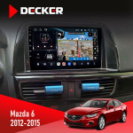 Штатна магнітола Mazda 6 2002-2007 Decker D9-011 4x64 DSP 4G 360