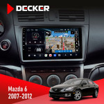 Штатная магнитола Mazda 6 2012-2015 Decker D9-011 4x64 DSP 4G 360