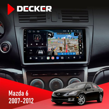 Штатная магнитола Mazda 6 2012-2015 Decker D9-011 4x64 DSP 4G 360
