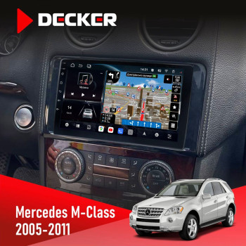 Штатна магнітола Mercedes-Benz ML-Class (W163) 1997-2006 AMP Decker D9-011 4x64 DSP 4G 360