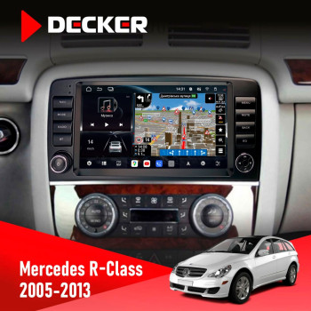 Штатна магнітола Mercedes-Benz R-Class (W251) 2005-2013 Decker D9-011 4x64 DSP 4G 360