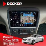 Штатная магнитола Mercedes-Benz S-Class (W220) 1998-2005 Most Decker D9-011 4x64 DSP 4G 360