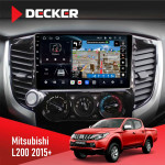 Штатная магнитола Mitsubishi L200 2006-2015 Decker D9-011 4x64 DSP 4G 360