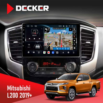 Штатная магнитола Mitsubishi L200 2015  Climate Decker D9-011 4x64 DSP 4G 360