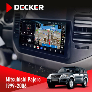 Штатная магнитола Mitsubishi Outlander XL 2006-2012 AMP Decker D9-011 4x64 DSP 4G 360
