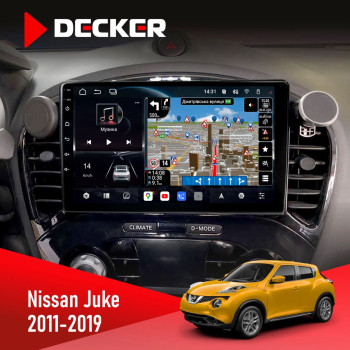Штатная магнитола Nissan Juke 2011-2019 Decker D9-011 4x64 DSP 4G 360