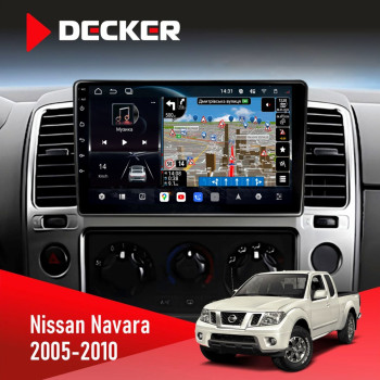 Штатная магнитола Nissan Navara (D40) Pathfinder (R51) 2005-2010 Decker D9-011 4x64 DSP 4G 360