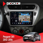 Штатная магнитола Peugeot 301 2012-2016 Decker D9-011 4x64 DSP 4G 360