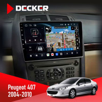 Штатна магнітола Peugeot 407 2004-2010 Decker D9-011 4x64 DSP 4G 360