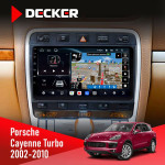 Штатная магнитола Porsche Cayenne Turbo 2002-2010 Decker D9-011 4x64 DSP 4G 360