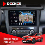 Штатная магнитола Renault Kadjar 2015-2018 Decker D9-011 4x64 DSP 4G 360